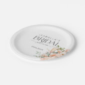 Petalen en Prosecco Vrijgezellenfeest Papieren Bordje (Gekanteld)