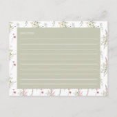 Petalen en Prosecco Vrijgezellenfeest Recept Kaart (Achterkant)