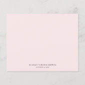 Petalen en Prosecco Vrijgezellenfeest Recept Kaart (Achterkant)