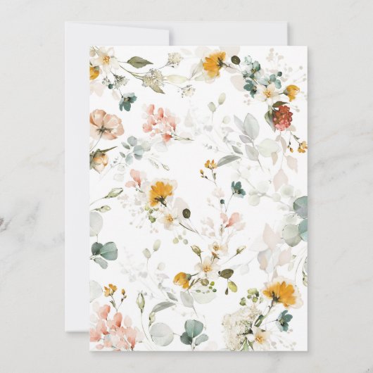 Petalen en Prosecco Vrijgezellenfeest Sjabloon Kaart (Achterkant)