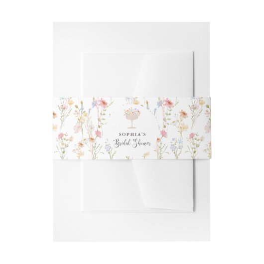 Petalen en Prosecco Vrijgezellenfeest Uitnodigingen Wikkel (Voorkant Voorbeeld)