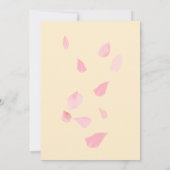 Petalen en Prosecco Waterverf Vrijgezellenfeest Kaart (Achterkant)