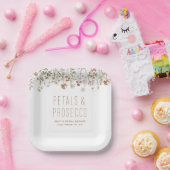 Petalen en Prosecco Wildflower Vrijgezellenfeest Papieren Bordje (Feest)