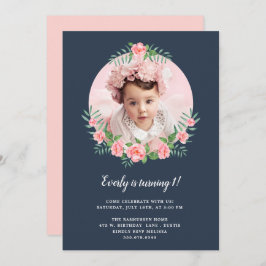 petalen | Foto van Birthday Party Invitation Kaart