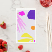 Petalen in het luchtservetpapier servet (Insitu)