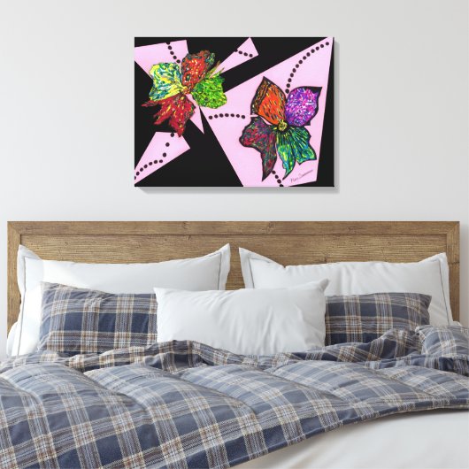 Petalen in Motion Canvas Print (Insitu (Slaapkamer))