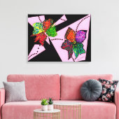 Petalen in Motion Canvas Print (Insitu (Woonkamer))