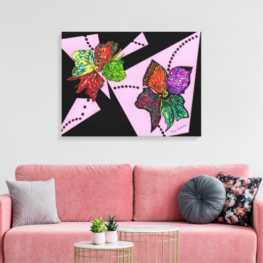 Petalen in Motion Canvas Print (Insitu (Woonkamer))