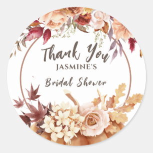 Petalen & Prosecco   Bloemen Roos Goud Vrijgezelle Ronde Sticker