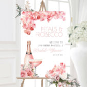 Petalen & Prosecco Roos Bloemen Vrijgezellenfeest  Poster
