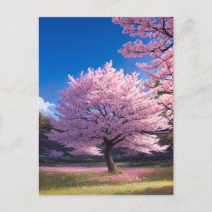 Petalen uit de lente briefkaart