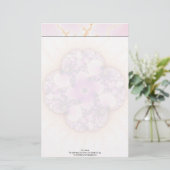 Petallic - fractale kunst briefpapier (Staand voorkant)