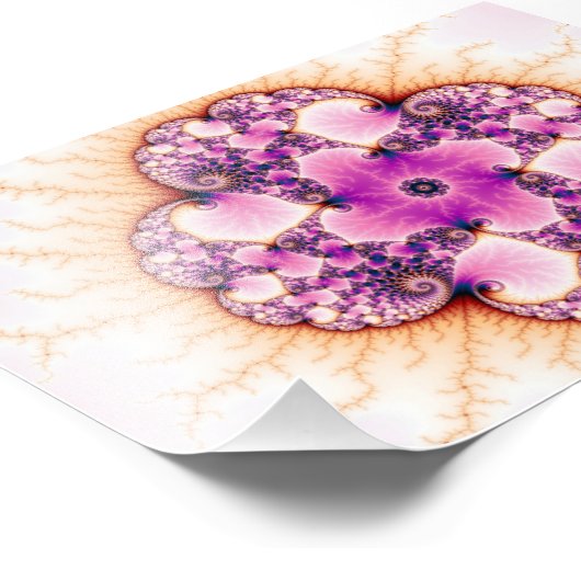 Petallic - fractale kunst foto afdruk (Hoek)