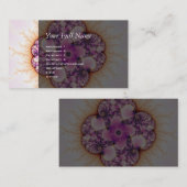 Petallic - fractale kunst visitekaartje (Voorkant / Achterkant)