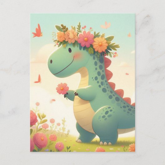 Petalosaurus (Een nieuw ras van dinosauriërs) Briefkaart (Voorkant)