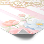 Petals and Prosecco Pink Bridal Shower Welcome Poster (Hoek)