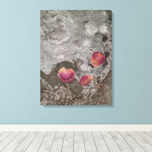 Petals Ashore Canvas Afdruk (Insitu (Houten vloer))