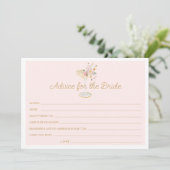 Petals en Prosecco Advies voor de bruid Kaart (Staand voorkant)