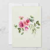 Petals en Prosecco Blush Pink Floral Vrijgezellenf Kaart (Achterkant)