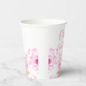 Petals en Prosecco Bridal Show Trouwpapier Cups Papieren Bekers (Rechts)