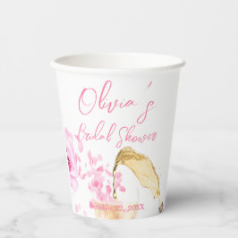 Petals en Prosecco Bridal Show Trouwpapier Cups Papieren Bekers