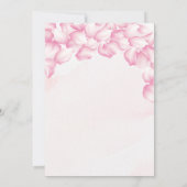 Petals en Prosecco Bridal Shower Uitnodiging (Achterkant)