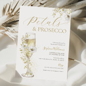 Petals en Prosecco Bridal Shower Uitnodiging