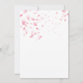 Petals en Prosecco Bridal Shower Uitnodiging (Achterkant)