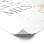 Petals en Prosecco bruids raden hoeveel kussen Poster (Hoek)