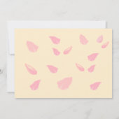 Petals en Prosecco Bruiloft Vrijgezellenfeest Bedankkaart (Achterkant)