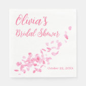 Petals en Prosecco Bruiloft Vrijgezellenfeest Serv Servet (Voorkant)