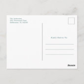 Petals en Prosecco Budget Vrijgezellenfeest Partij Briefkaart (Achterkant)