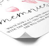 Petals en Prosecco - herinneringen met de bruid Poster (Hoek)