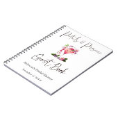 Petals en Prosecco Pink Floral Vrijgezellenfeest G Notitieboek (Linkerzijde)