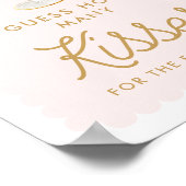 Petals en Prosecco raden hoeveel kussen spel Poster (Hoek)