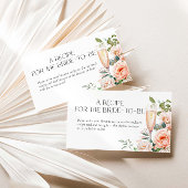Petals en Prosecco Recept voor de bruid te zijn Informatiekaartje