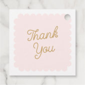 Petals en Prosecco Vrijgezellenfeest Dank u Bedankjes Labels (Achterkant)