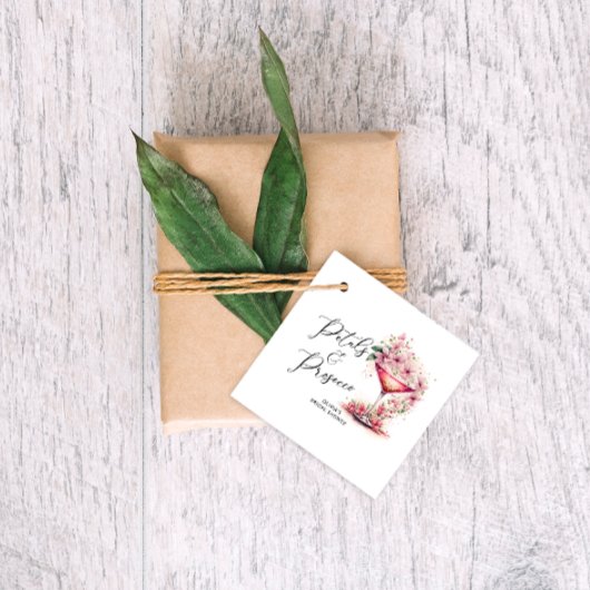Petals en Prosecco Vrijgezellenfeest Dank u Bedankjes Labels