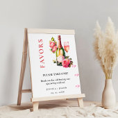 Petals en prosecco Vrijgezellenfeest Favors teken Poster