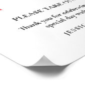 Petals en prosecco Vrijgezellenfeest Favors teken Poster (Hoek)