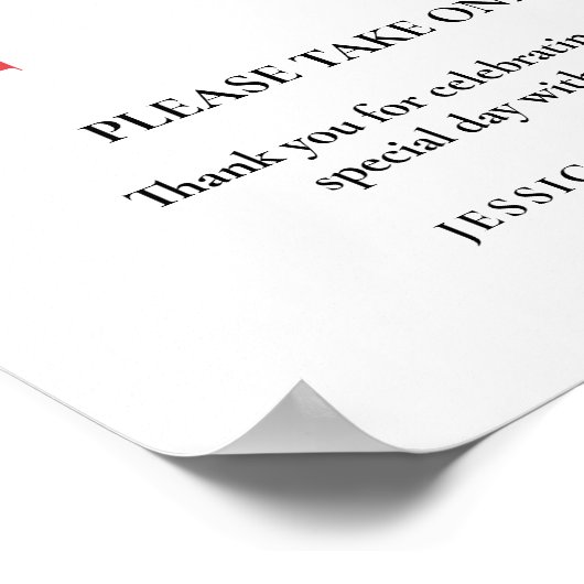 Petals en prosecco Vrijgezellenfeest Favors teken Poster (Hoek)