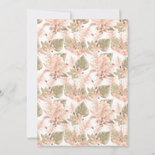 Petals en Prosecco | Vrijgezellenfeest Floral Cham Kaart (Achterkant)