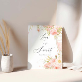 Petals en Prosecco Vrijgezellenfeest liefde is zoe Poster