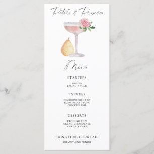 Petals en Prosecco vrijgezellenfeest menu