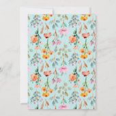 Petals en Prosecco Vrijgezellenfeest Party Kaart (Achterkant)