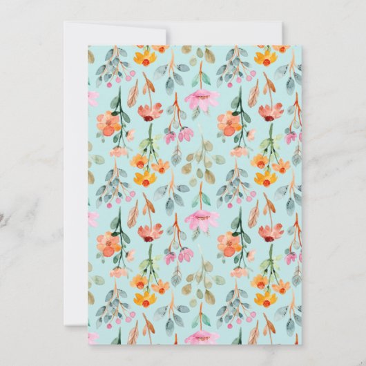 Petals en Prosecco Vrijgezellenfeest Party Kaart (Achterkant)