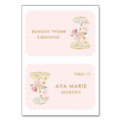 Petals en Prosecco Vrijgezellenfeest Place Cards Kaart (Voorkant)