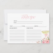 Petals en Prosecco Vrijgezellenfeest Recept Kaart (Voorkant)