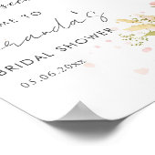 Petals en Prosecco Vrijgezellenfeest welkom Poster (Hoek)