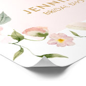 Petals en Prosecco Vrijgezellenfeest Welkom Poster (Hoek)